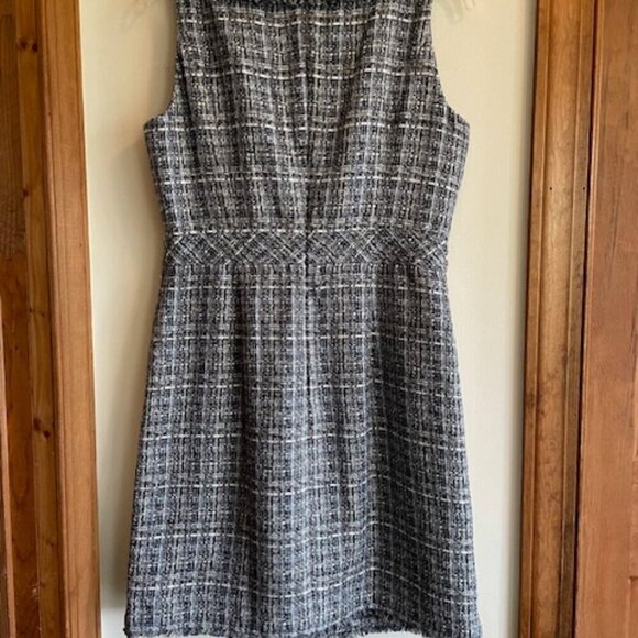 TALBOTS Americana Tweed Shift Sheath Sleeveless Dress 6 - Picture 9 of 16